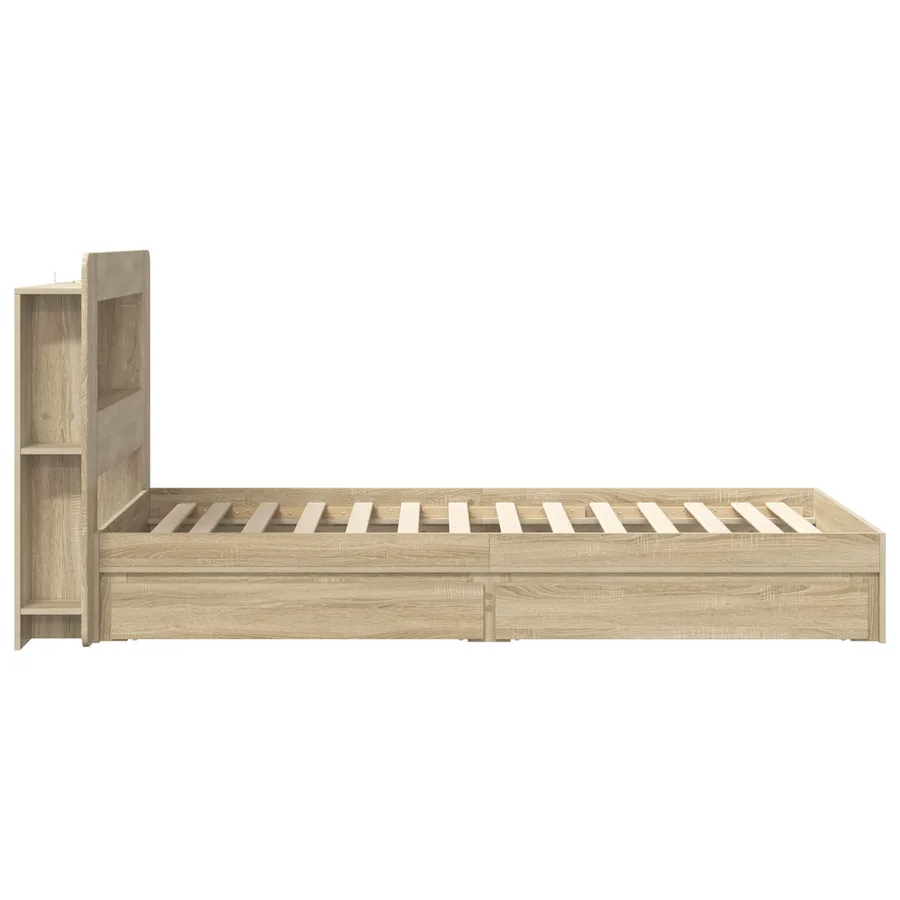 Cadre de lit avec rangement Chêne Sonoma 80 x 200 cm - 5