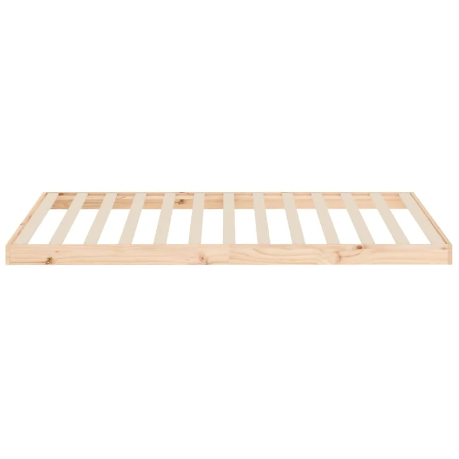 Cadre de lit sans matelas 100x200 cm bois massif de pin - 6