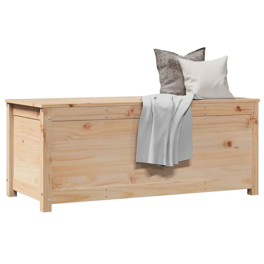 Boîte de rangement 110x50x45,5 cm Bois massif de pin - 4
