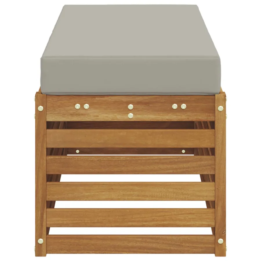 Banc de Jardin Bois d'Acacia Massif Naturel - 4