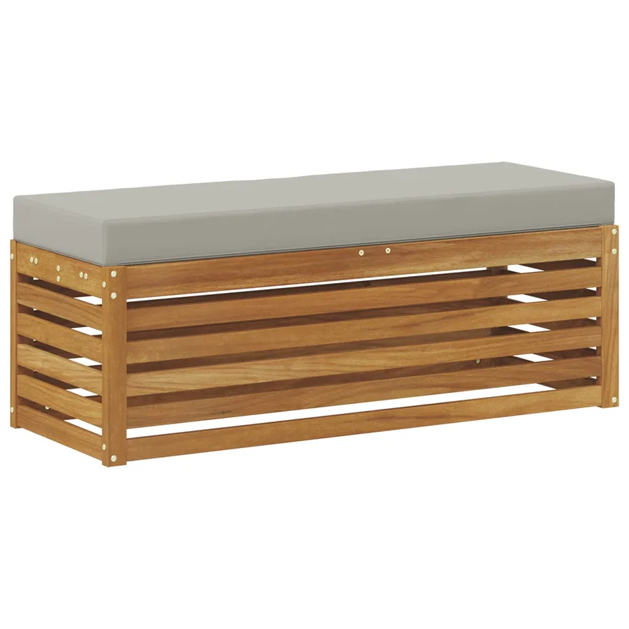 Banc de Jardin Bois d'Acacia Massif Naturel - 5