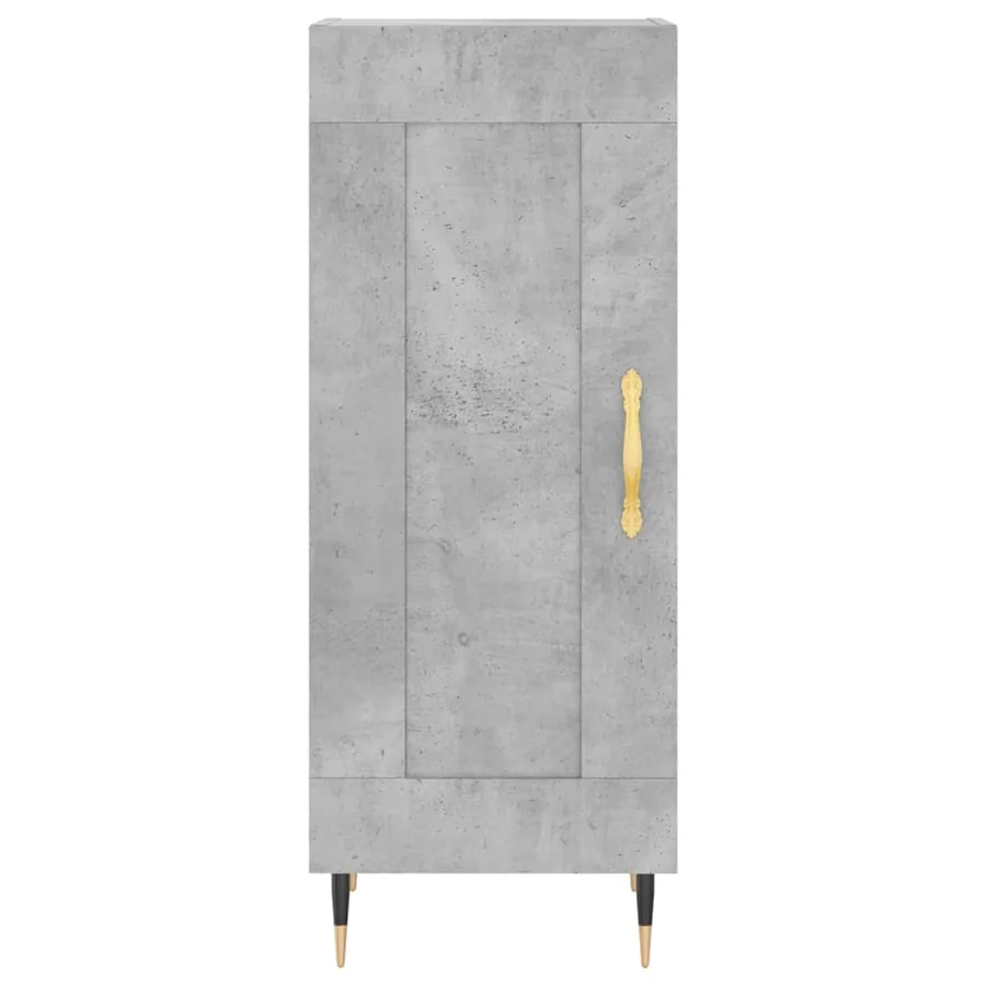 Buffet haut Gris béton 34,5x34x180 cm Bois d'ingénierie - 8