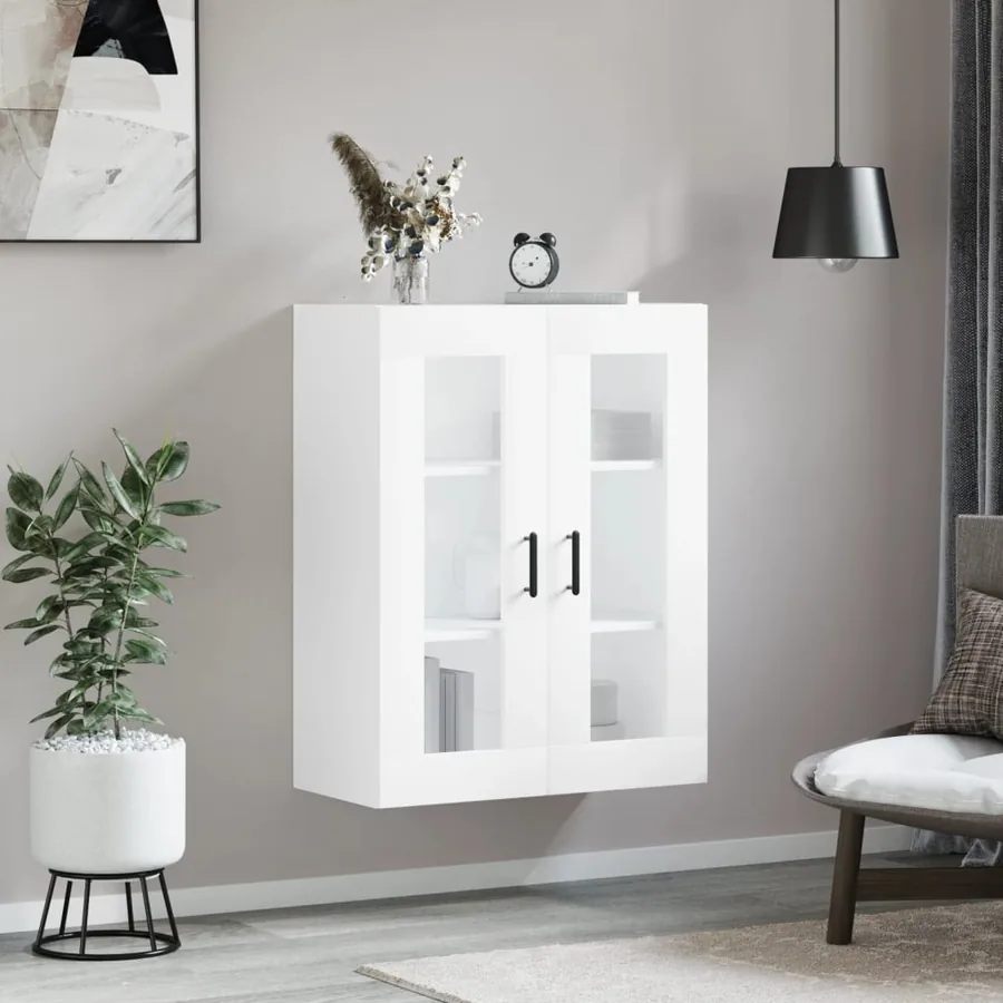 Armoire murale blanc 69,5x34x90 cm - 3