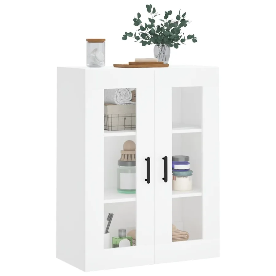 Armoire murale blanc 69,5x34x90 cm - 4