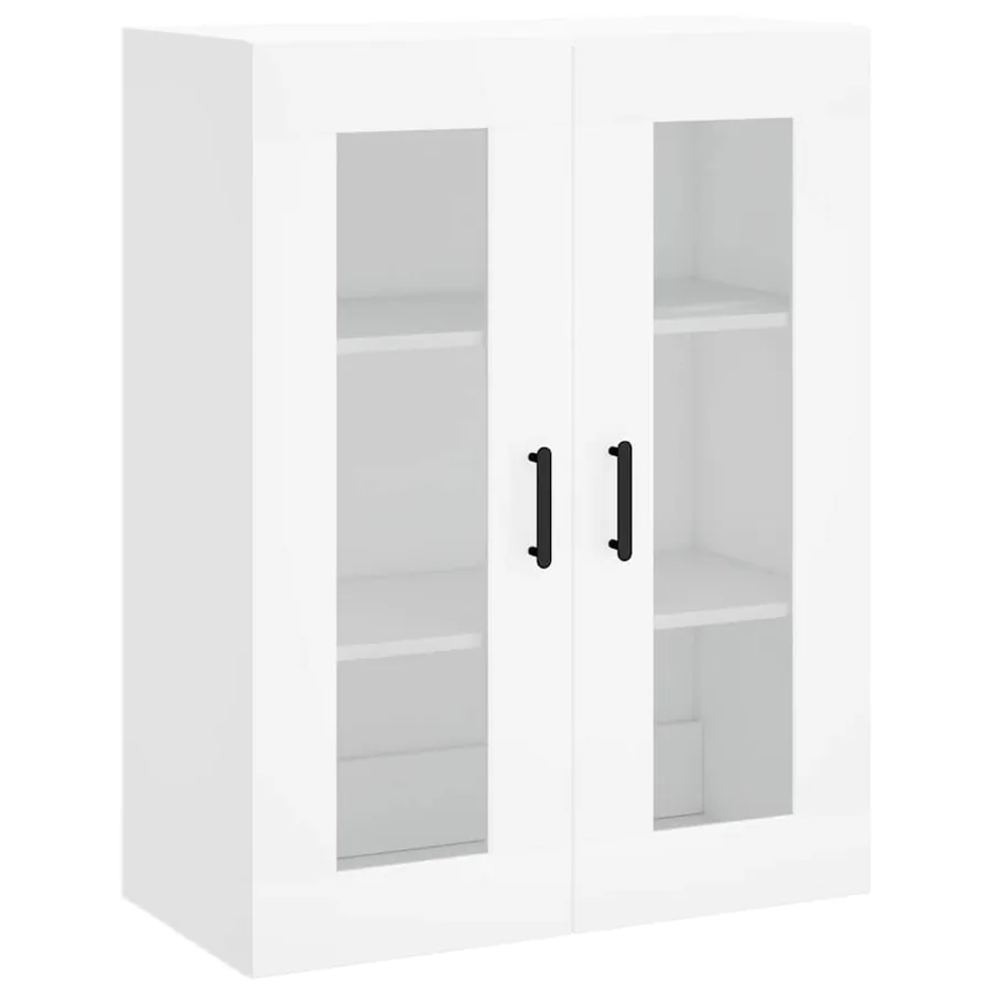 Armoires murales 2 pcs blanc bois d'ingénierie - 5