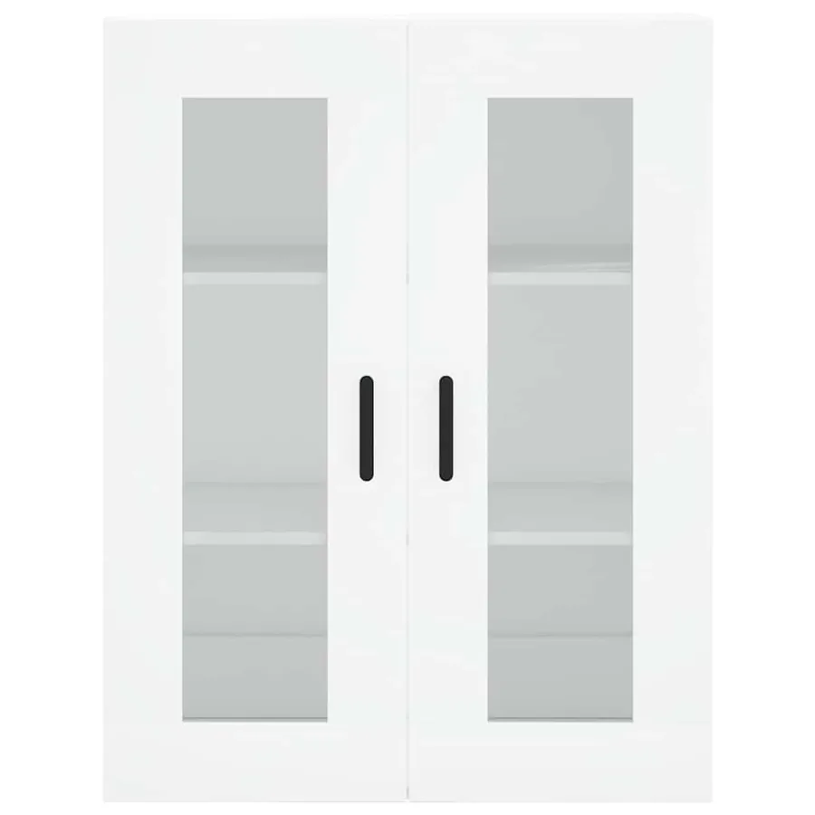 Armoires murales 2 pcs blanc bois d'ingénierie - 6