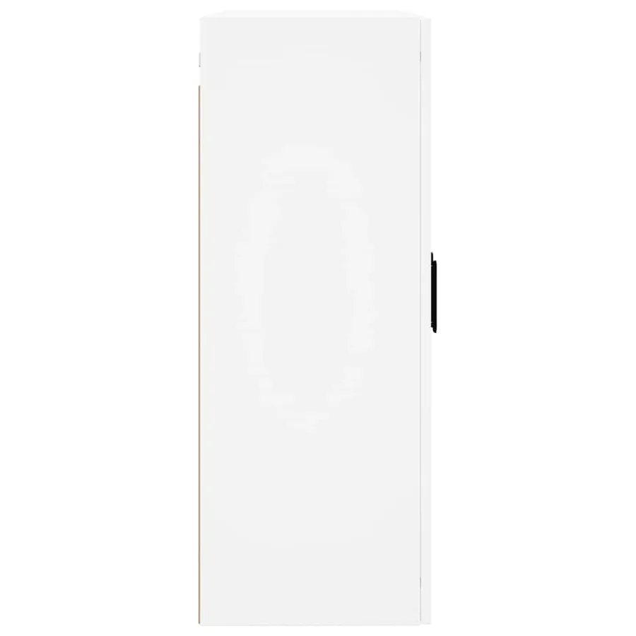 Armoires murales 2 pcs blanc bois d'ingénierie - 7