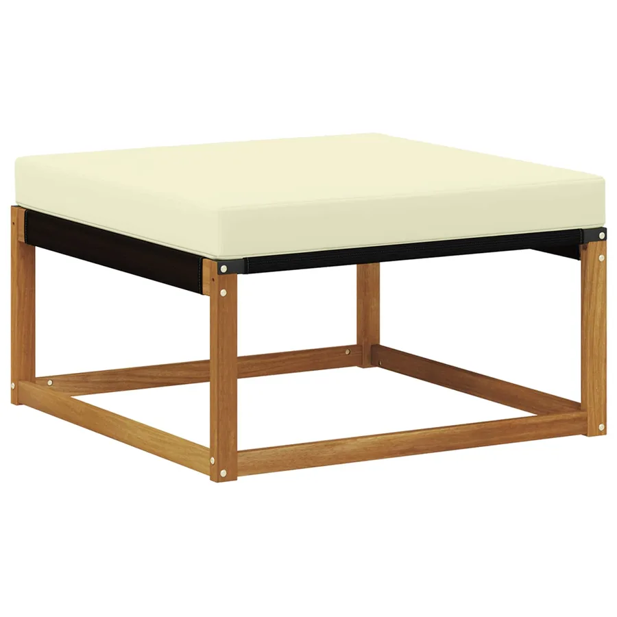 Ensemble de canapés d'extérieur 6 pcs Naturel et Crème - 4