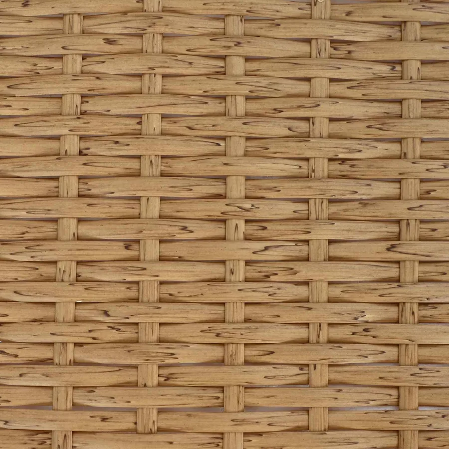 Ensemble de salle à manger pour jardin 3 pcs Nature et Blanc - 11