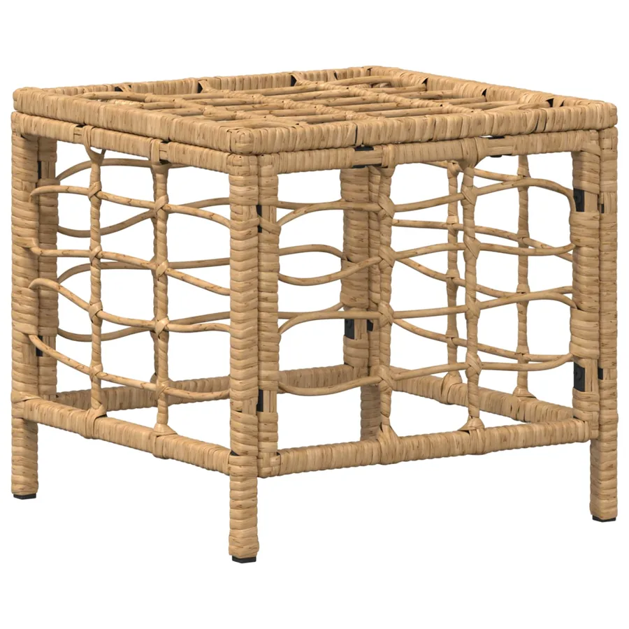 Ensemble de salle à manger pour jardin 3 pcs Nature et Blanc - 6