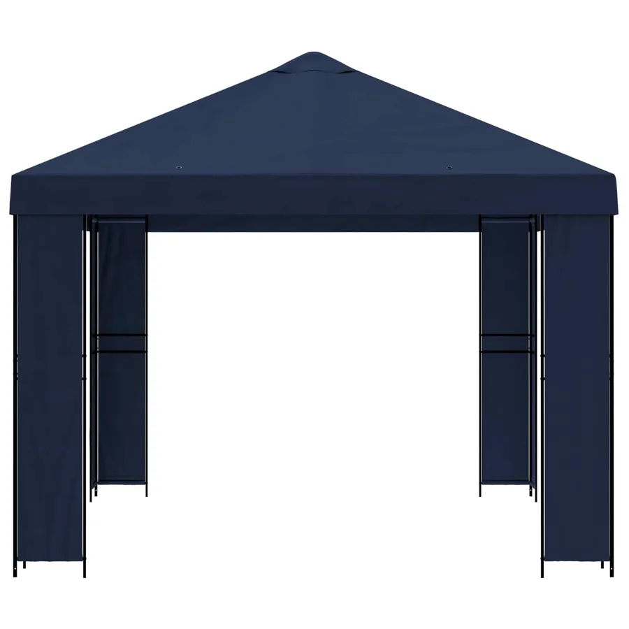 Pavillon 4 × 3 m Bleu Polyester et Acier 190 gsm - 4