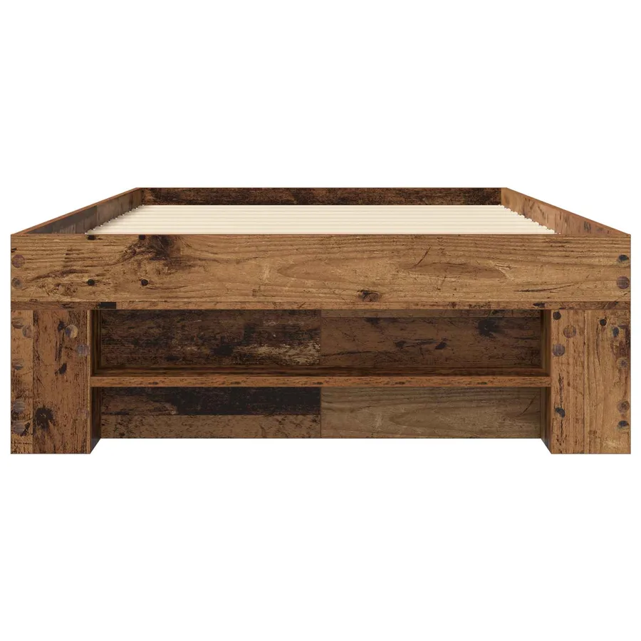 Cadre de lit avec rangement avec tiroir Bois ancien 80 x 200 cm - 5