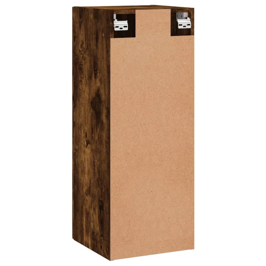Armoire murale chêne fumé 34,5x34x90 cm - 9