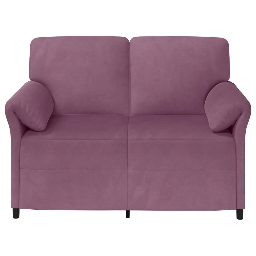 Sofa 2 places Pourpre 138 x 83 x 95 cm Velours - 3