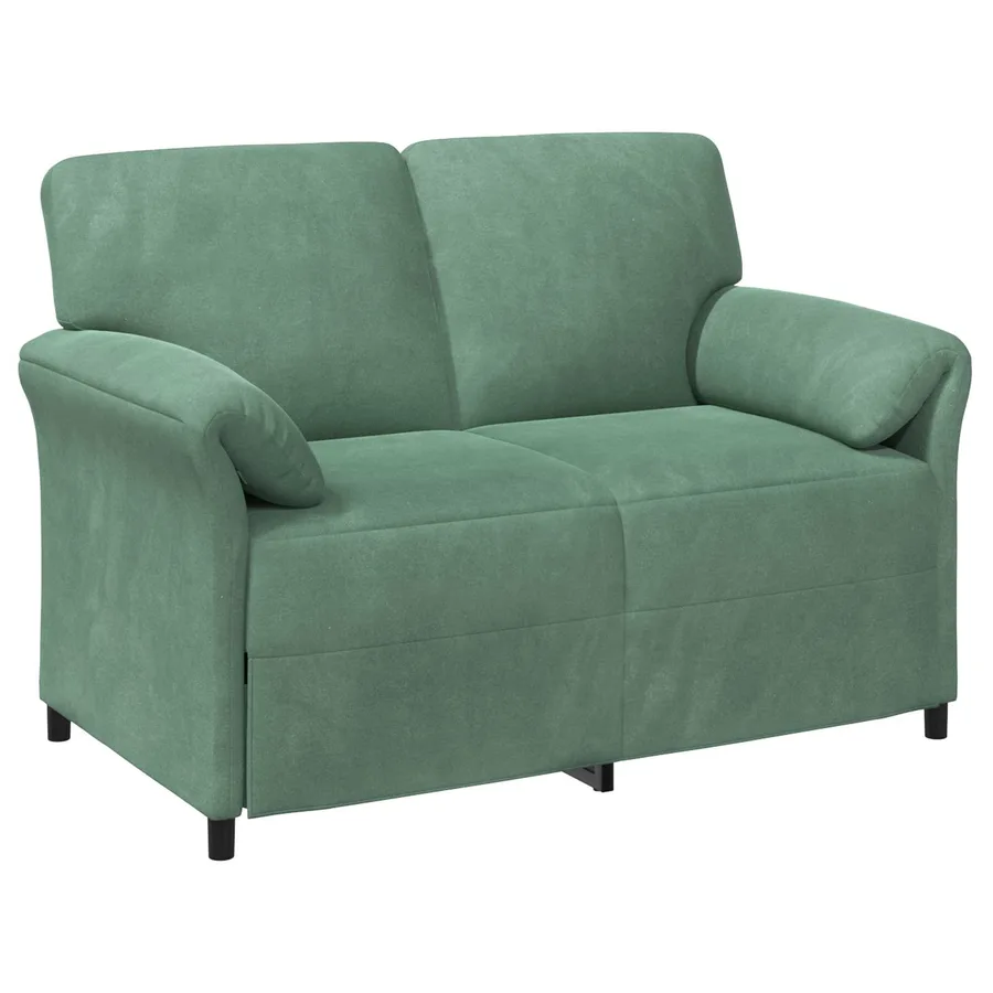 Sofa 2 places Vert Mer 138 x 83 x 95 cm Velours - 2