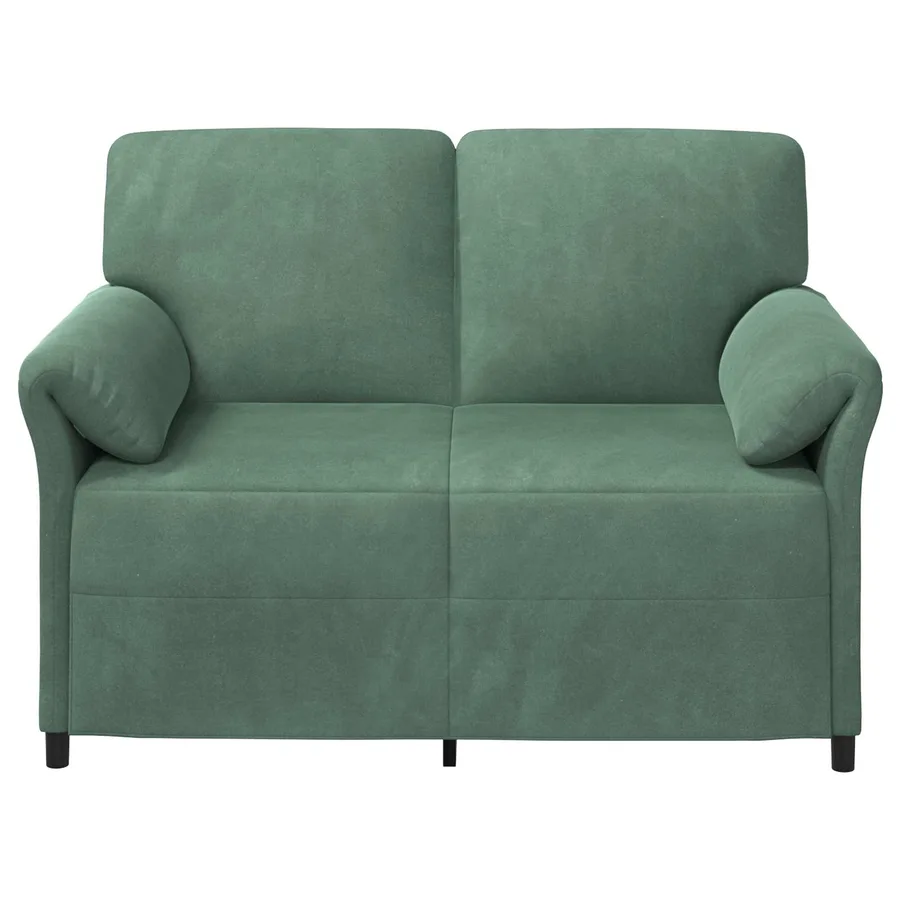 Sofa 2 places Vert Mer 138 x 83 x 95 cm Velours - 3
