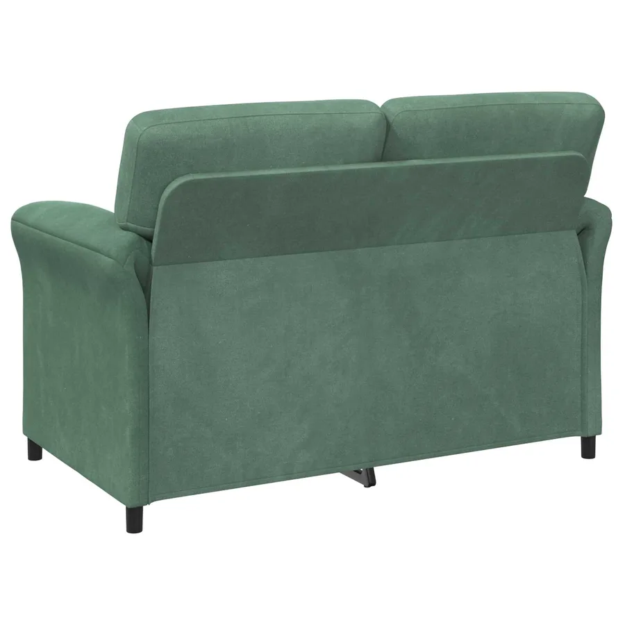 Sofa 2 places Vert Mer 138 x 83 x 95 cm Velours - 5
