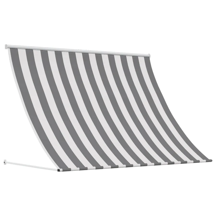Auvent Anthracite et blanc 400 x 150 cm