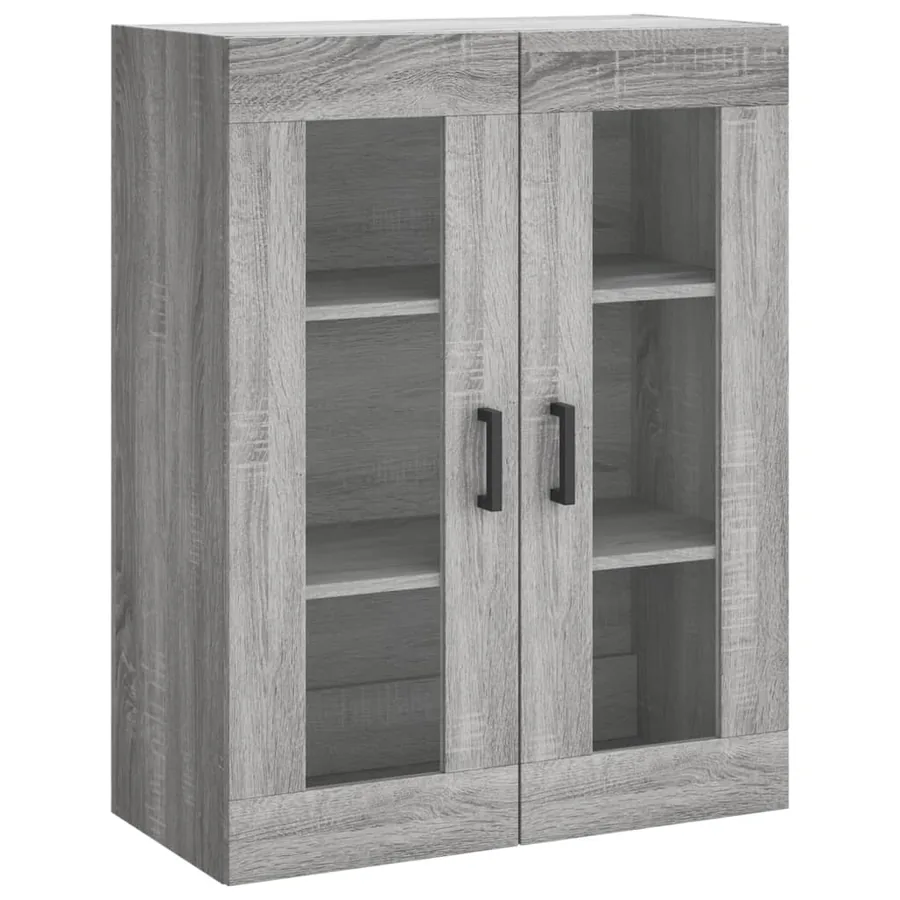 Buffet haut Sonoma gris 69,5x34x180 cm Bois d'ingénierie - 5
