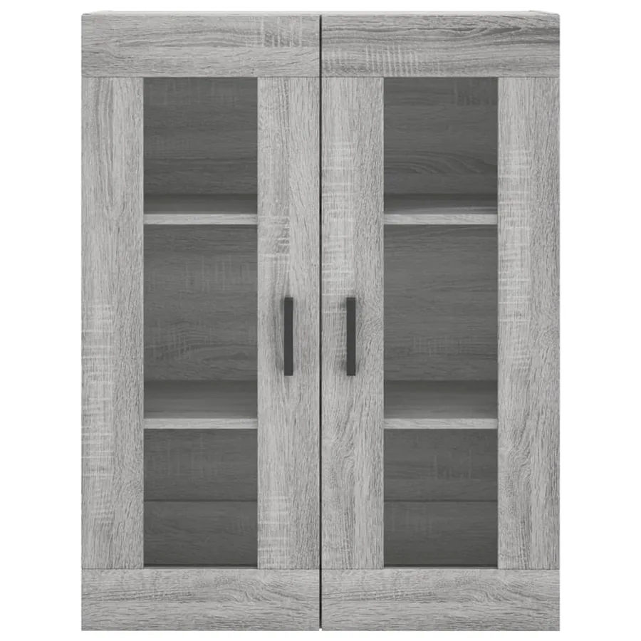 Buffet haut Sonoma gris 69,5x34x180 cm Bois d'ingénierie - 6