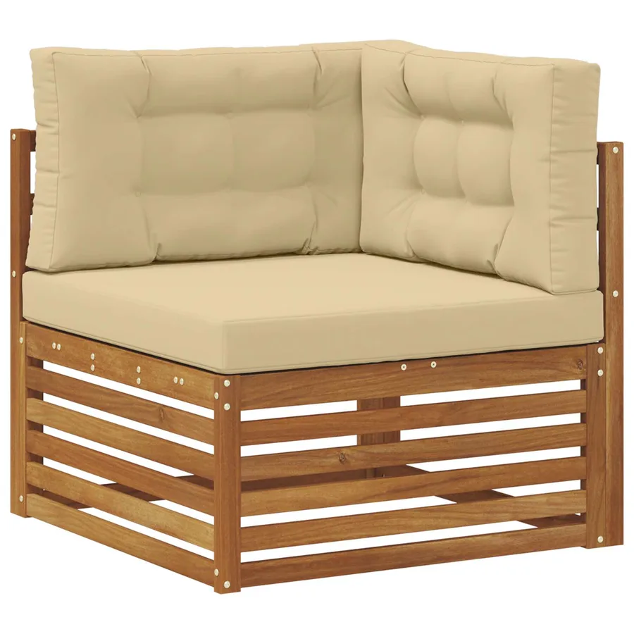 Ensemble de canapés d'extérieur avec coussin 9 pcs - 4