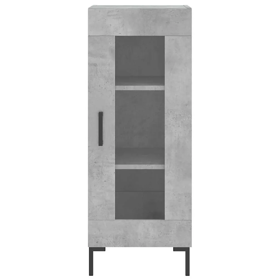 Buffet haut Gris béton 34,5x34x180 cm Bois d'ingénierie - 6