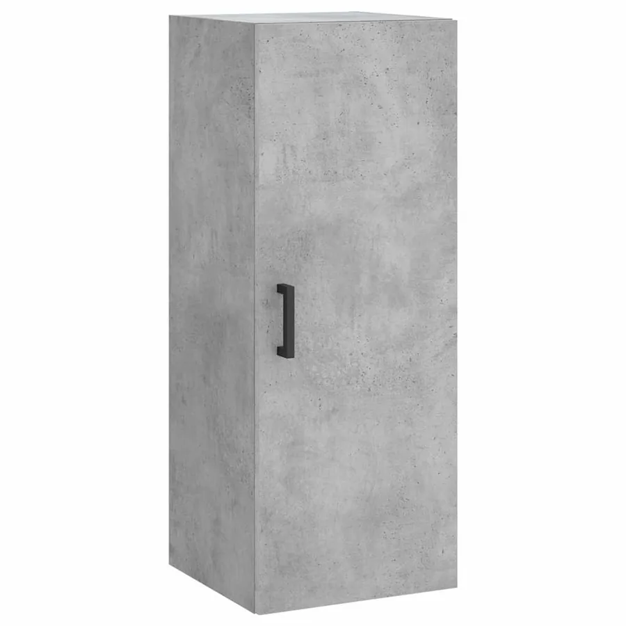 Buffet haut Gris béton 34,5x34x180 cm Bois d'ingénierie - 7