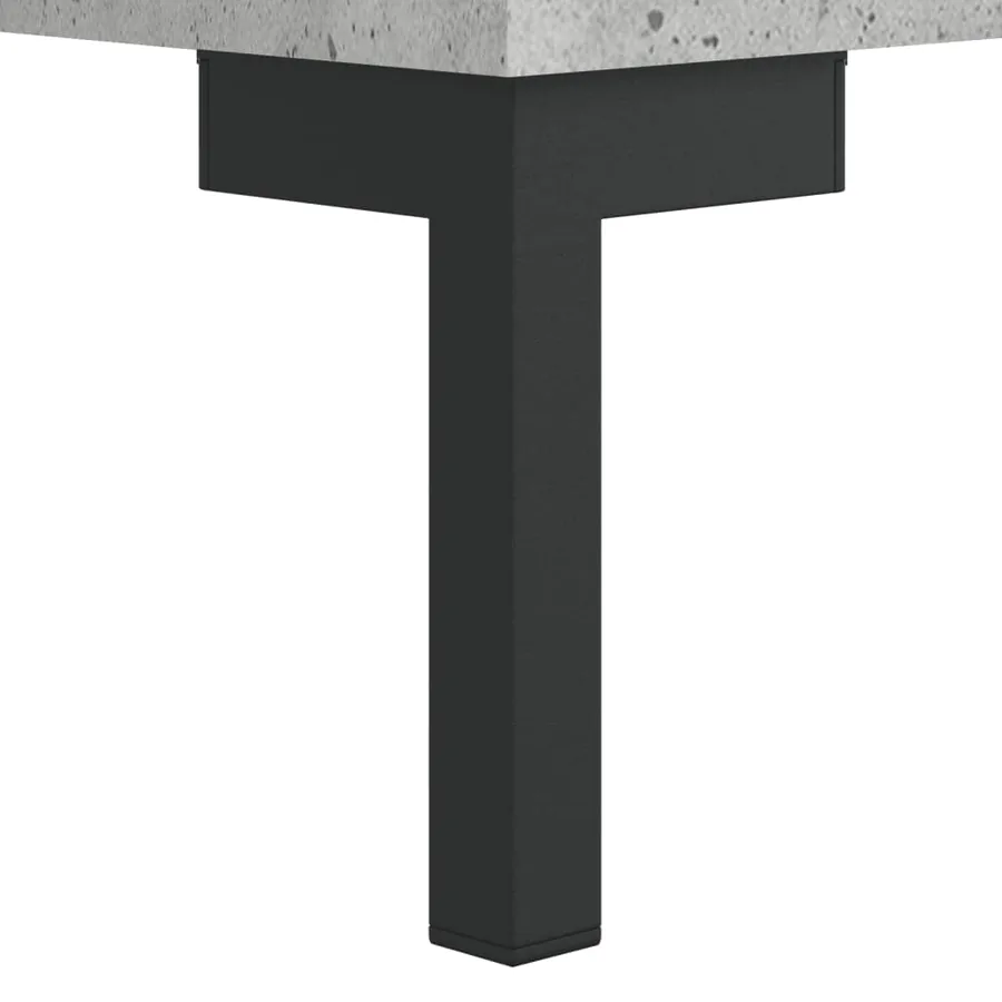 Buffet haut Gris béton 34,5x34x180 cm Bois d'ingénierie - 11