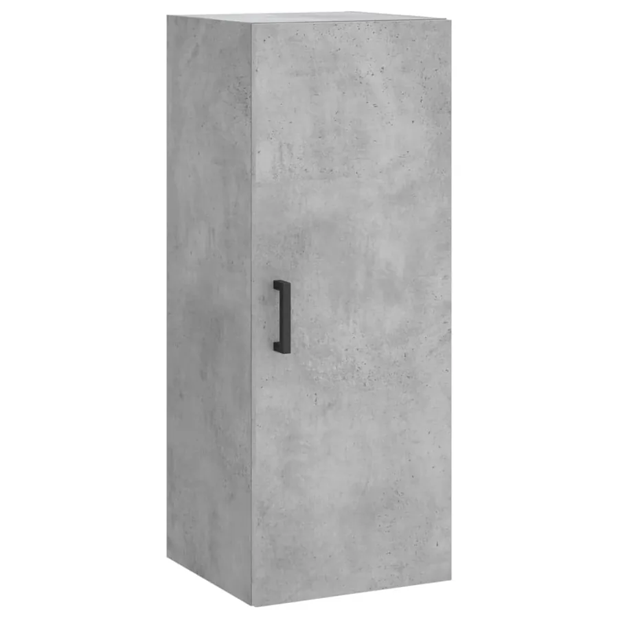 Buffet haut Gris béton 34,5x34x180 cm Bois d'ingénierie - 5