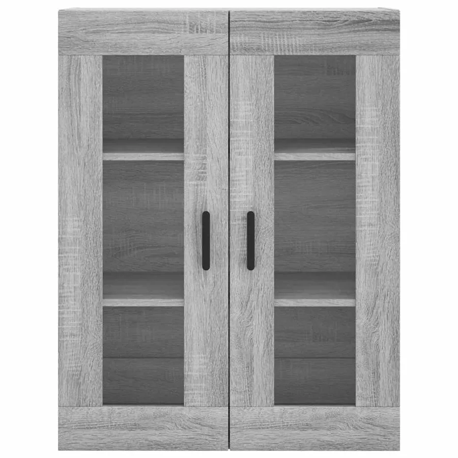 Buffet haut Sonoma gris 69,5x34x180 cm Bois d'ingénierie - 6