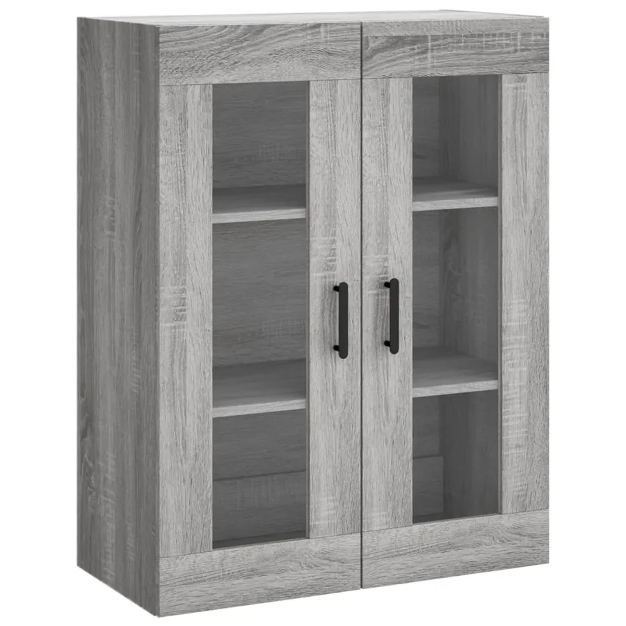 Armoire murale sonoma gris 69,5x34x90 cm - 2