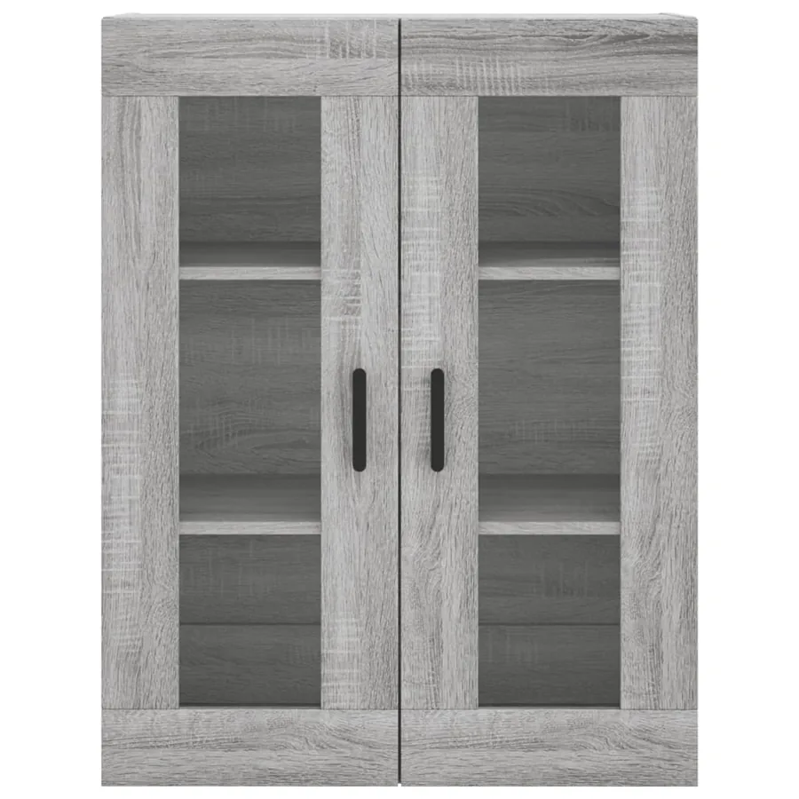 Armoire murale sonoma gris 69,5x34x90 cm - 6