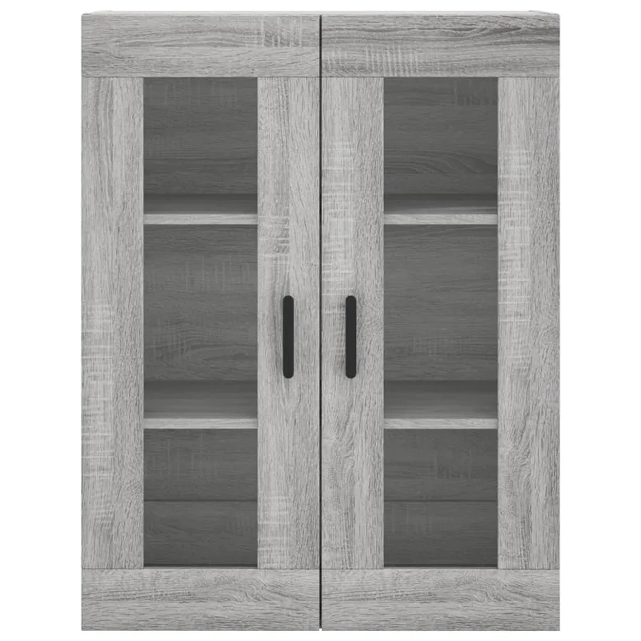 Buffet haut Sonoma gris 69,5x34x180 cm Bois d'ingénierie - 6