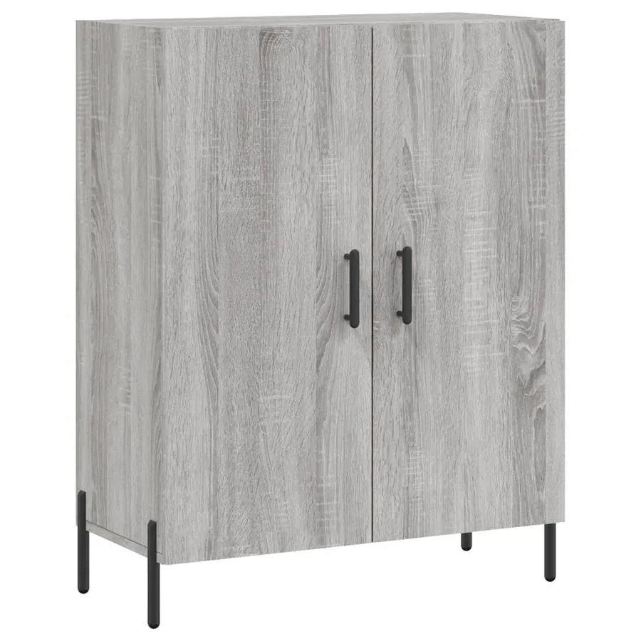 Buffet haut Sonoma gris 69,5x34x180 cm Bois d'ingénierie - 7