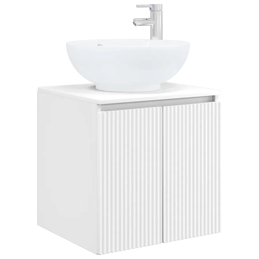 Ensemble d'armoire de salle de bain 4 pcs Blanc - 5