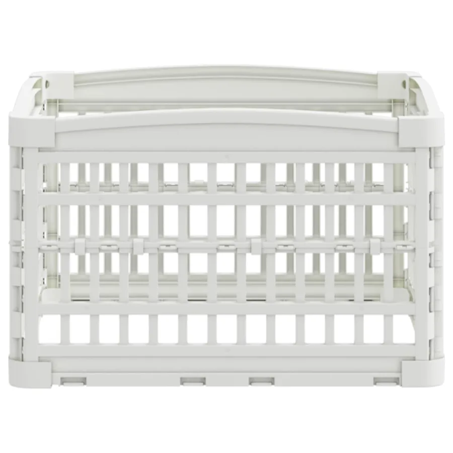 Parc pour chien à 4 panneaux 60 x 60 x 38 cm Plastique Blanc - 6