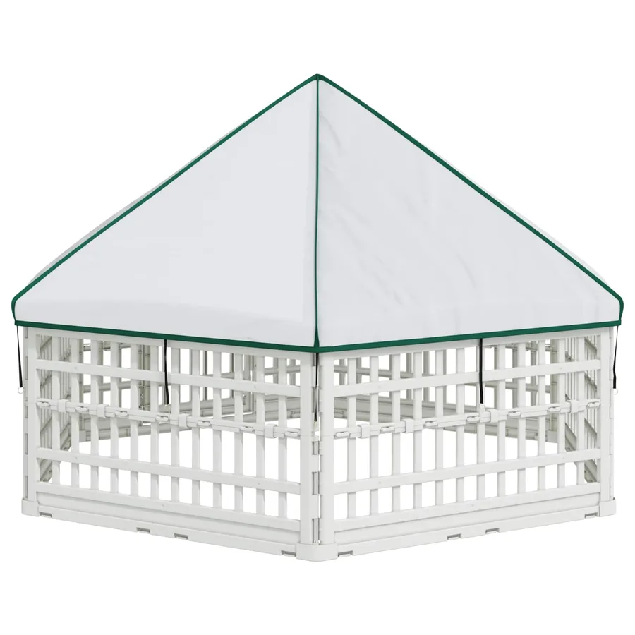 Parc de Jeu pour Chiens à 6 Panneaux 177,5 x 154,5 x 112 cm - 6