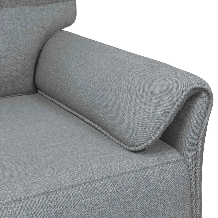 Canapé 100% polyester, cadre en métal, MDF, Contreplaqué - 6