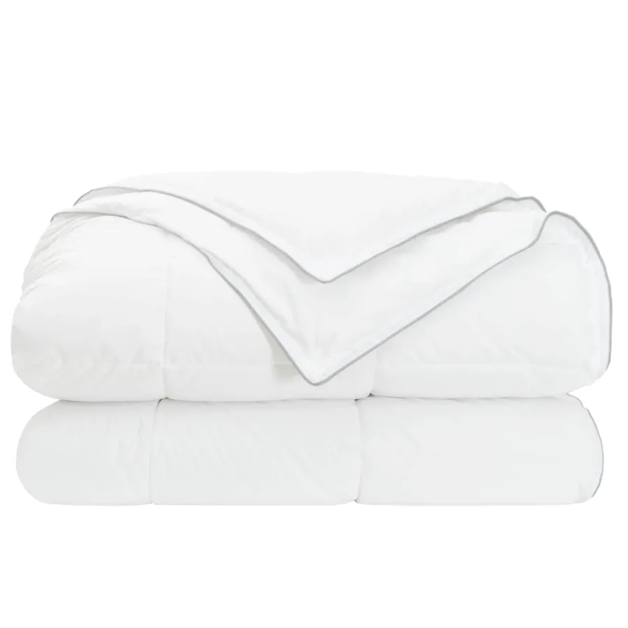 Duvet complet toute l'année Blanc 200 x 200 cm Fibre de bambou - 4