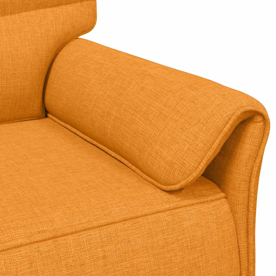 Canapé 100% polyester, cadre en métal, MDF, Contreplaqué - 6