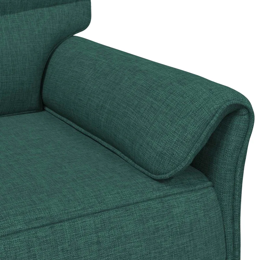 Canapé 100% polyester, cadre en métal, MDF, Contreplaqué - 6