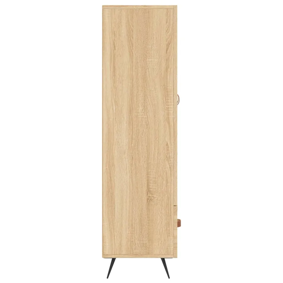 Buffet haut chêne sonoma 69,5x31x115 cm bois d'ingénierie - 7