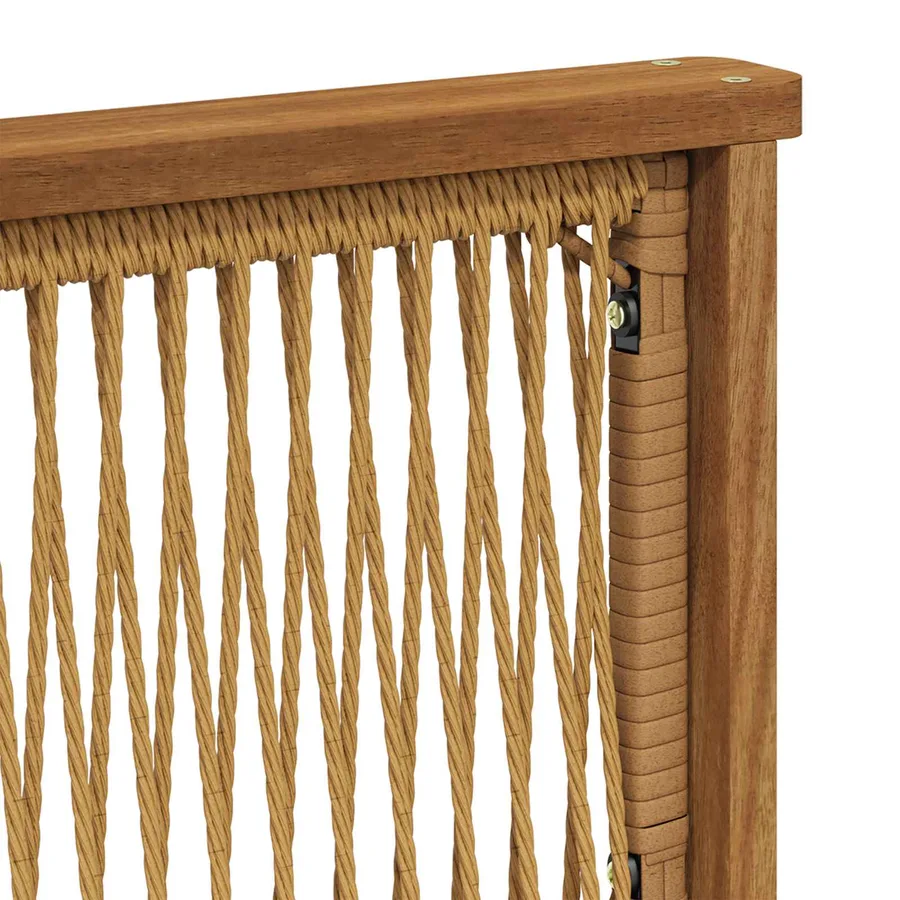 Ensemble de canapé d'angle avec coussin 6 pcs Naturel - 5