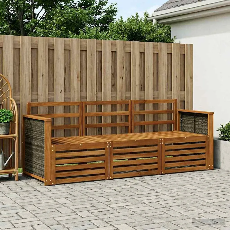 Ensembles de canapés 3 pcs Bois d'Acacia Massif