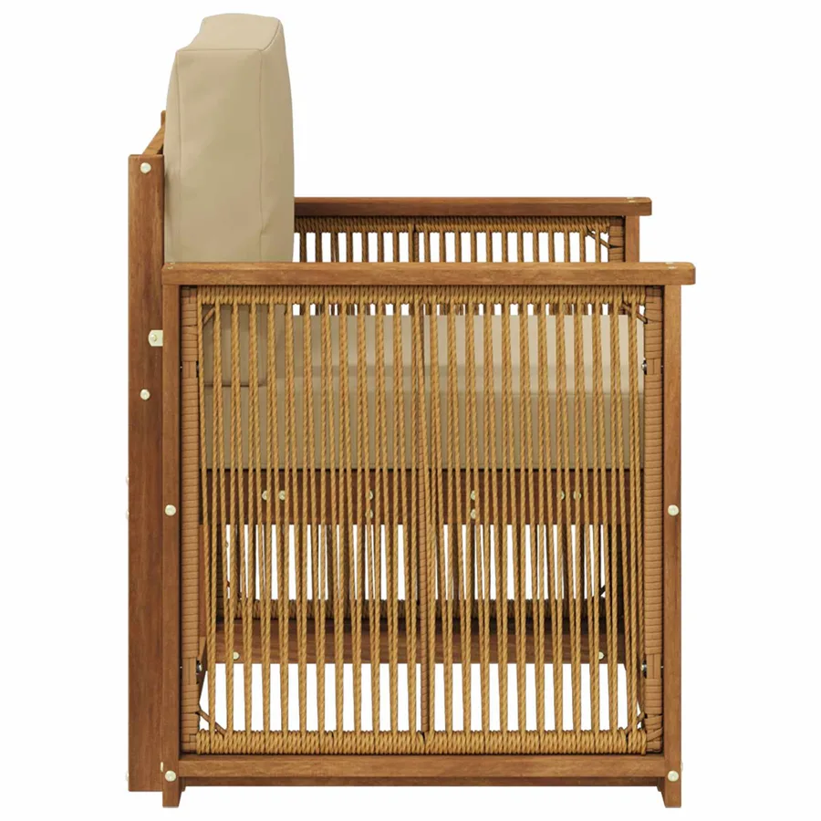 Sofa de milieu extérieur Naturel - 4