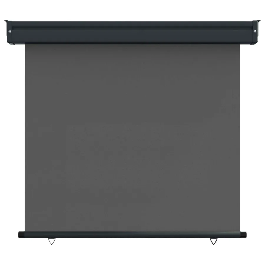Store latéral de balcon 80 x 250 cm 100% polyester fer acier - 2