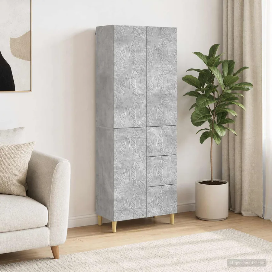 2 pcs Gris béton