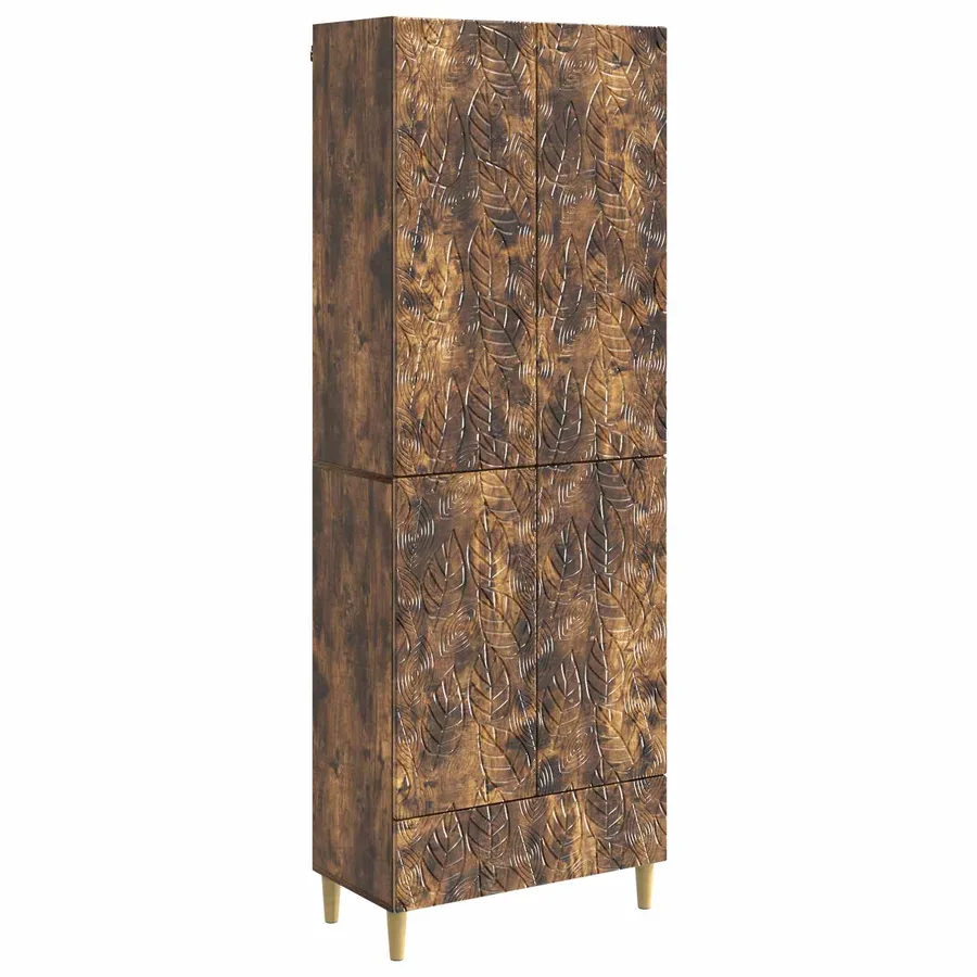 Ensemble de Meubles 2 pcs Chêne fumé Bois d'ingénierie - 2