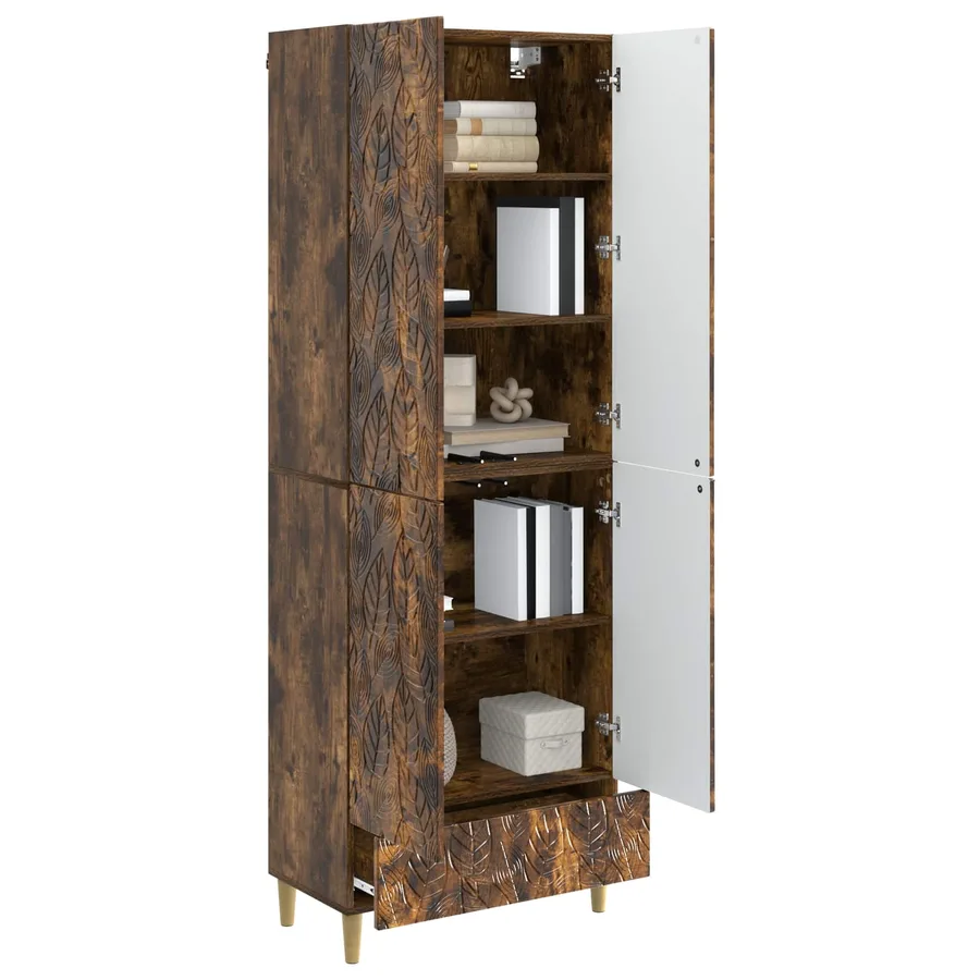 Ensemble de Meubles 2 pcs Chêne fumé Bois d'ingénierie - 3