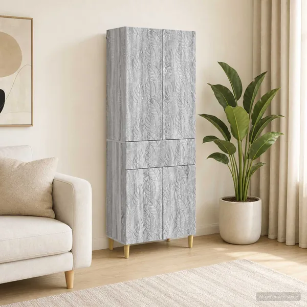 Ensemble de Meubles 2 pcs Sonoma gris Bois d'ingénierie